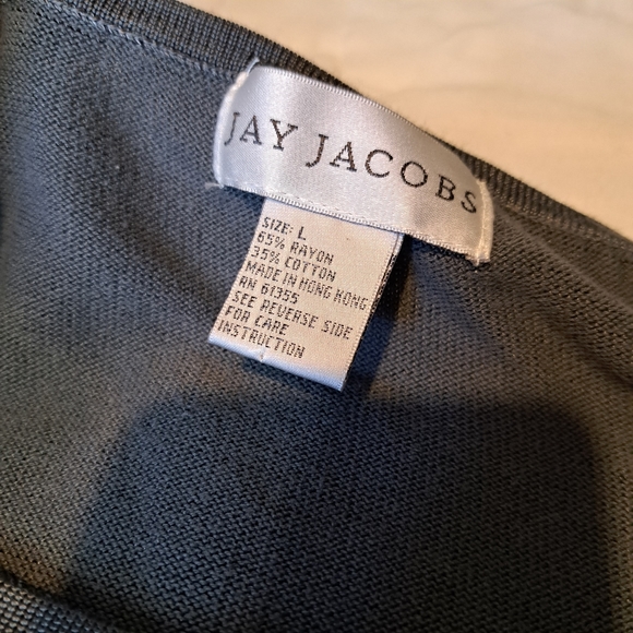Jay Jacobs Dark Gray Square Neck tank top. Size Large - Picture 5 of 12